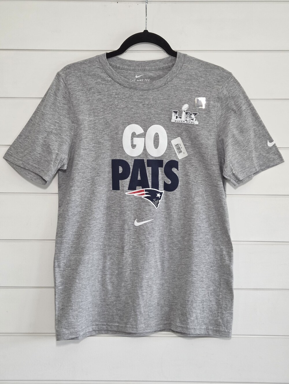 Nike Kids Gray "Go Pats" New England Patriots Tee